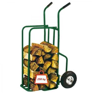 Chariot à Buche Charge Maxi 250Kg avec Roues Gonflées