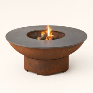 Brasero plancha corten Ø 80 cm — anneau de cuisson