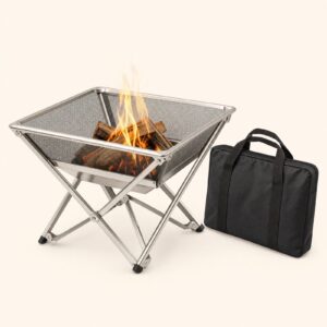 Brasero pliable de camping — inox