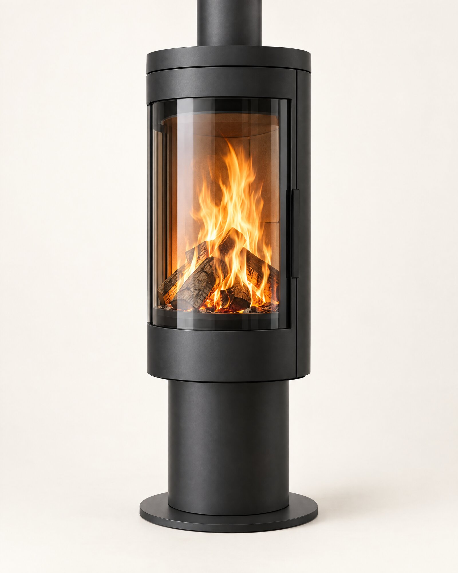 Poêle à bois design Vertigo 6 kW — noir