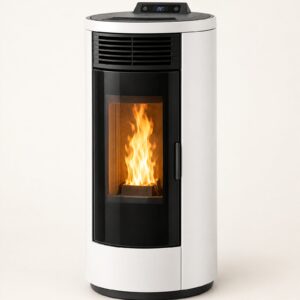 Poêle à granulés Nora 8 kW — blanc