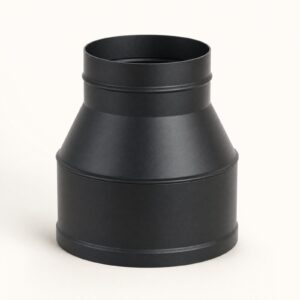 Réducteur de conduit 150 → 130 mm — acier noir